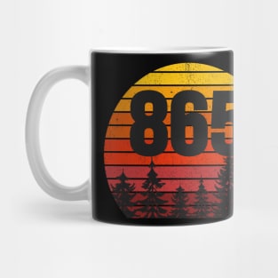 865 Area Code Tennessee Knoxville Vintage Retro Conspiracy Forbidden Area Mug